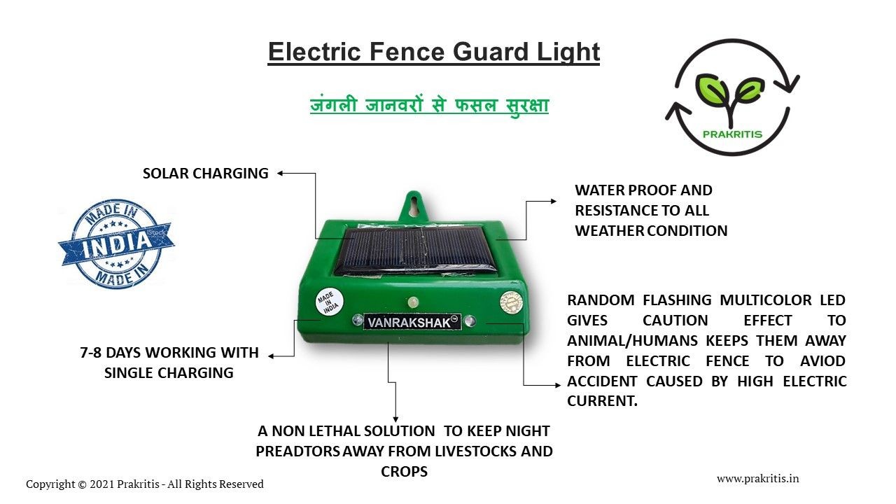 Solar Electric Fence light